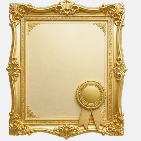 Framed certificate — Vox