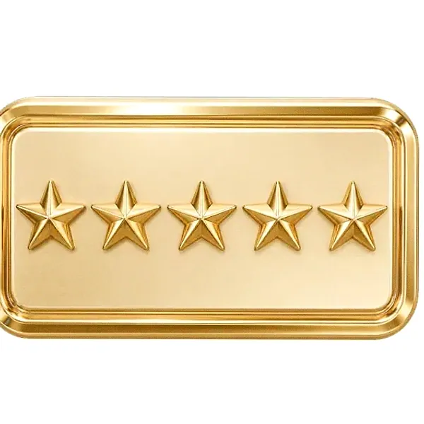 Five-star rating plaque — Vox