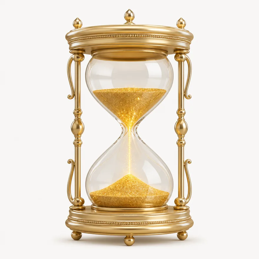 Ornate hourglass — Vox