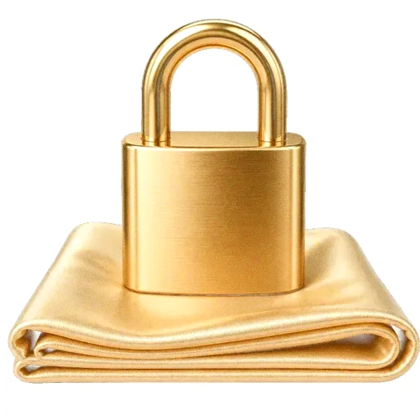 Padlock on folded cloth — Vox