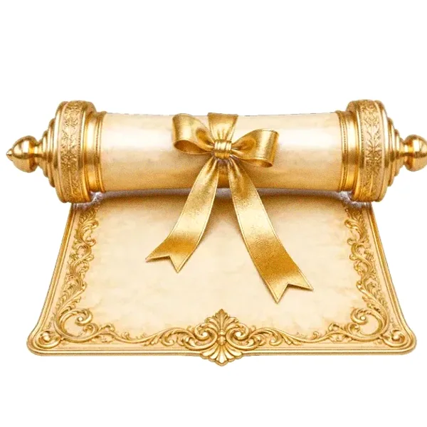Decorated parchment scroll — Vox