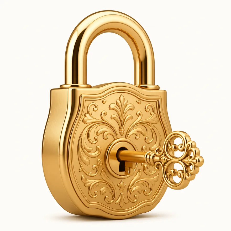 Padlock with key — Vox